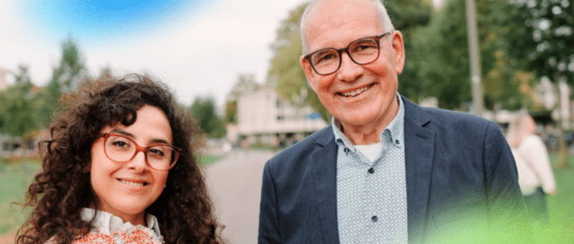 Startende ondernemer Rim, Maison Yoneiko (L) met OKB-coach Rene Portielje